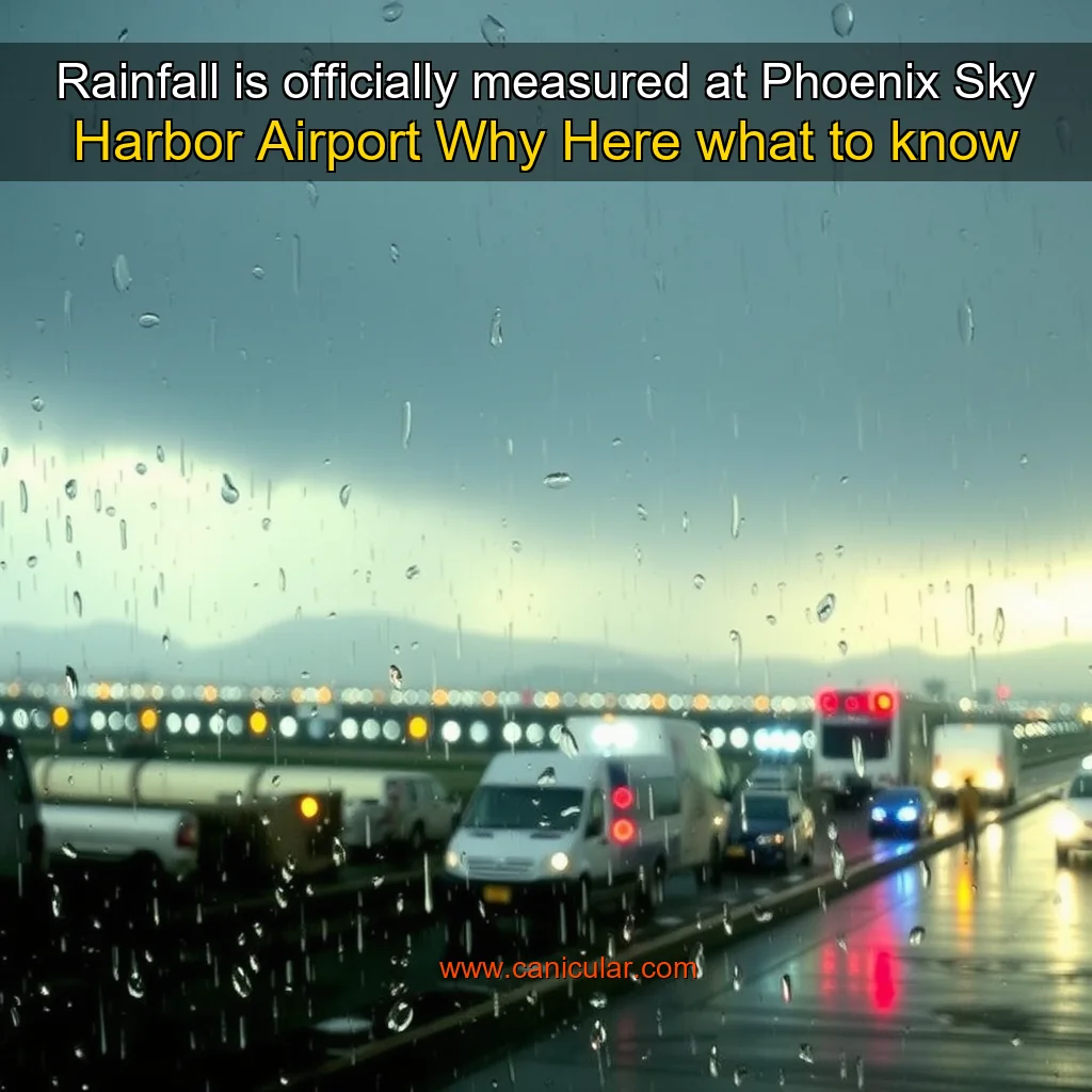 Read more about the article Rainfall is officially measured at Phoenix Sky Harbor Airport  Why  Here what to know