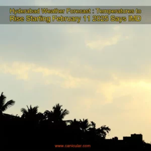 Read more about the article Hyderabad Weather Forecast : Temperatures to Rise Starting February 11  2025  Says IMD