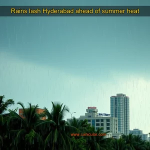 Read more about the article Rains lash Hyderabad ahead of summer heat