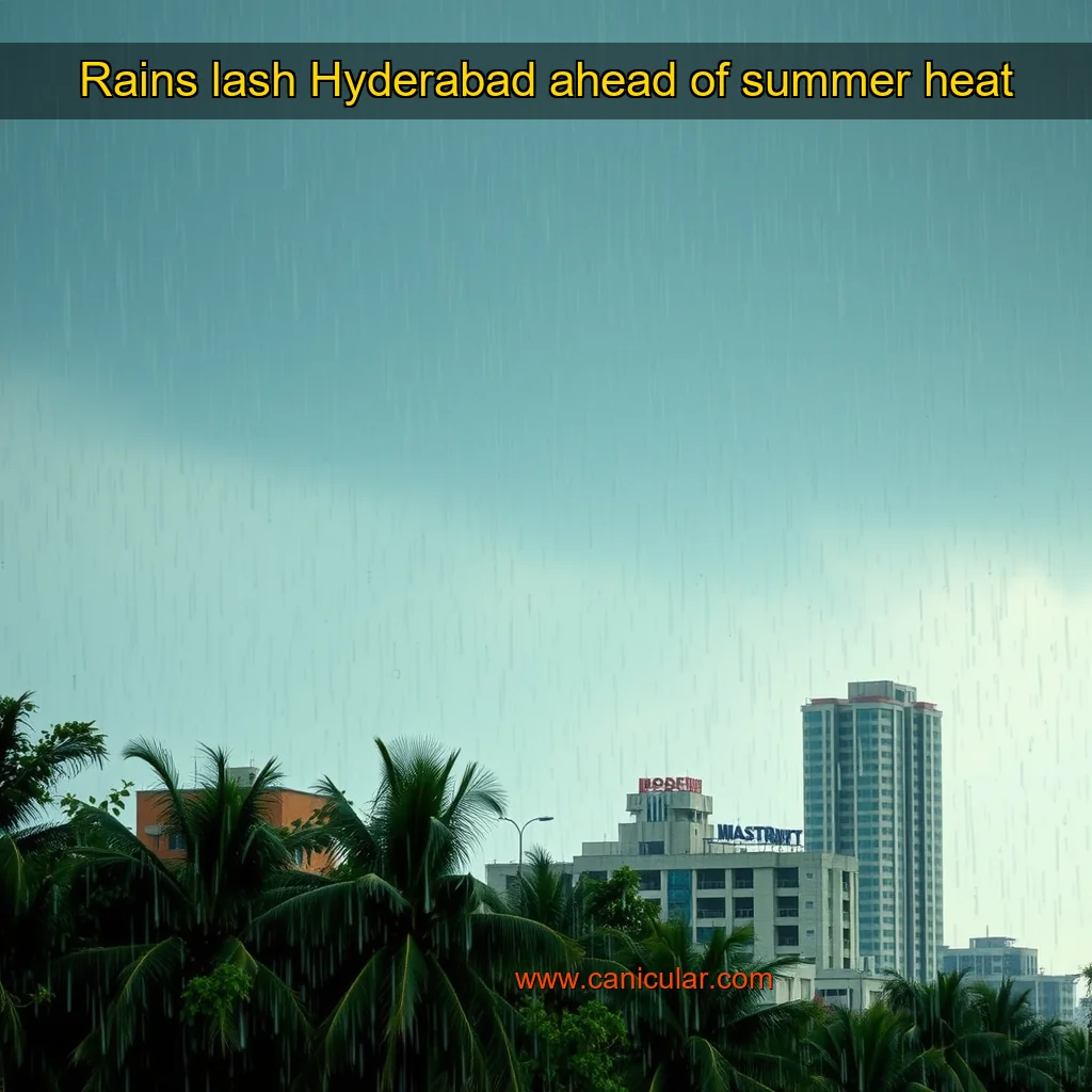 Read more about the article Rains lash Hyderabad ahead of summer heat