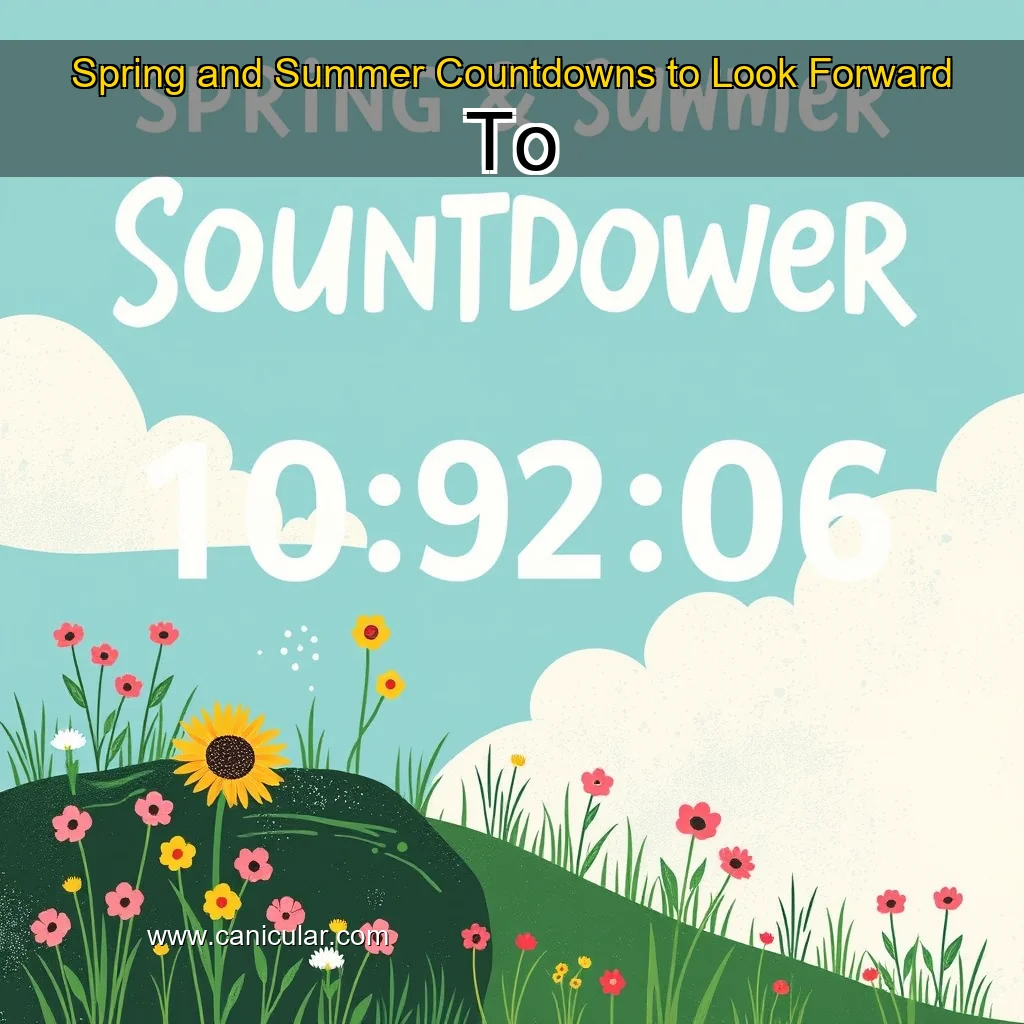 Read more about the article Spring and Summer Countdowns to Look Forward To