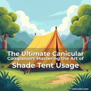 Artistic representation for The Ultimate Canicular Companion: Mastering the Art of Shade Tent Usage