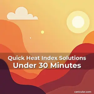 Artistic representation for Quick Heat Index Solutions Under 30 Minutes