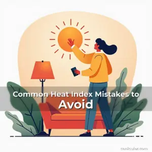 Artistic representation for Common Heat Index Mistakes to Avoid