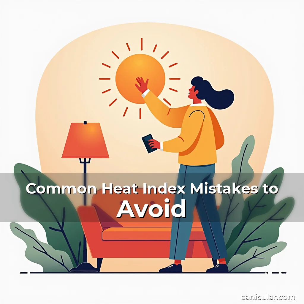 Artistic representation for Common Heat Index Mistakes to Avoid