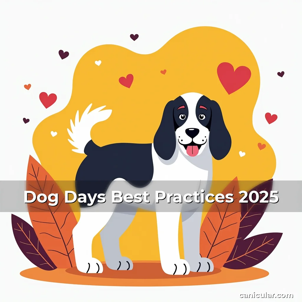 Artistic representation for Dog Days Best Practices 2025