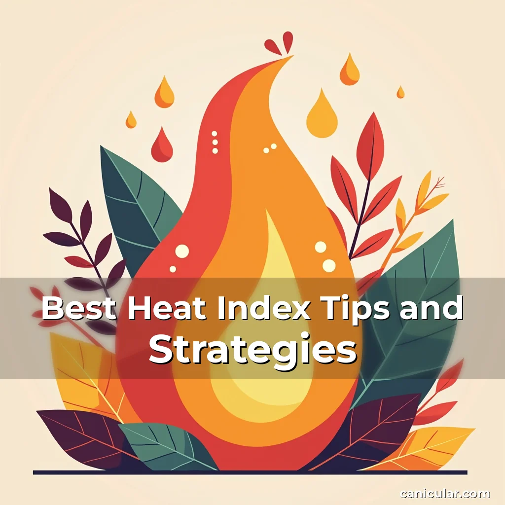 Artistic representation for Best Heat Index Tips and Strategies