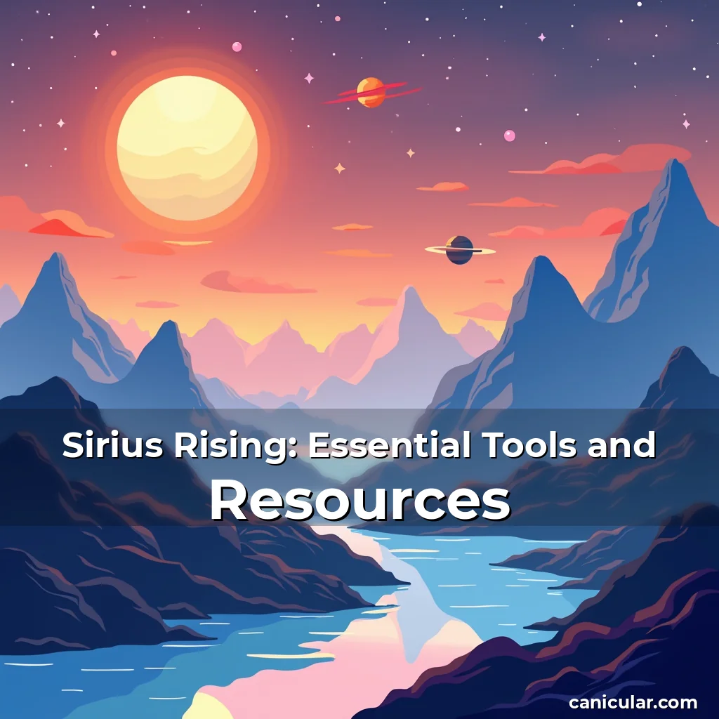 Artistic representation for Sirius Rising: Essential Tools and Resources
