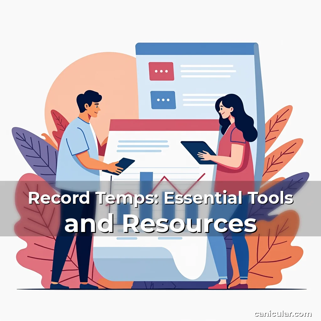 Artistic representation for Record Temps: Essential Tools and Resources