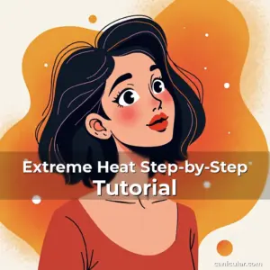 Artistic representation for Extreme Heat Step-by-Step Tutorial