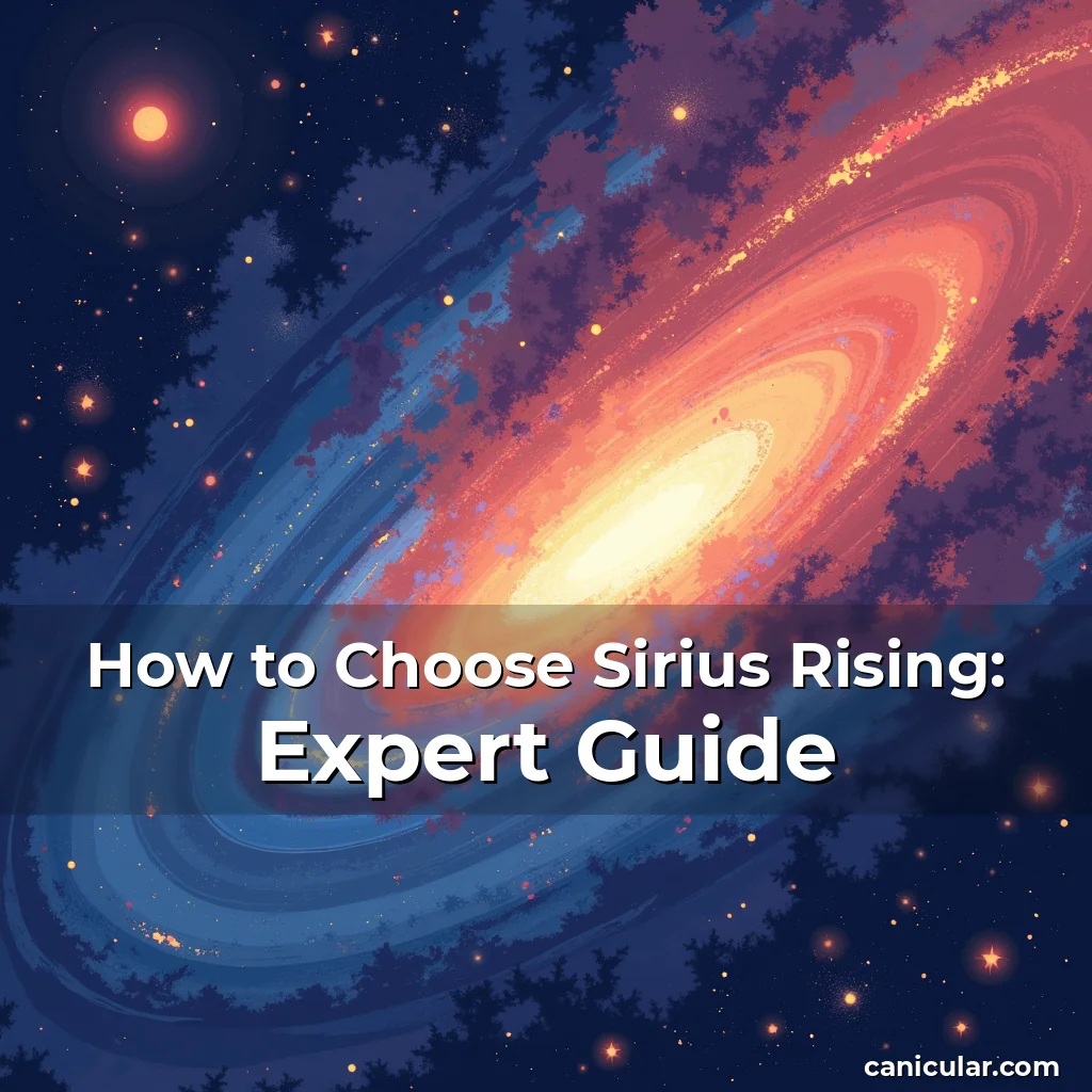 Artistic representation for How to Choose Sirius Rising: Expert Guide