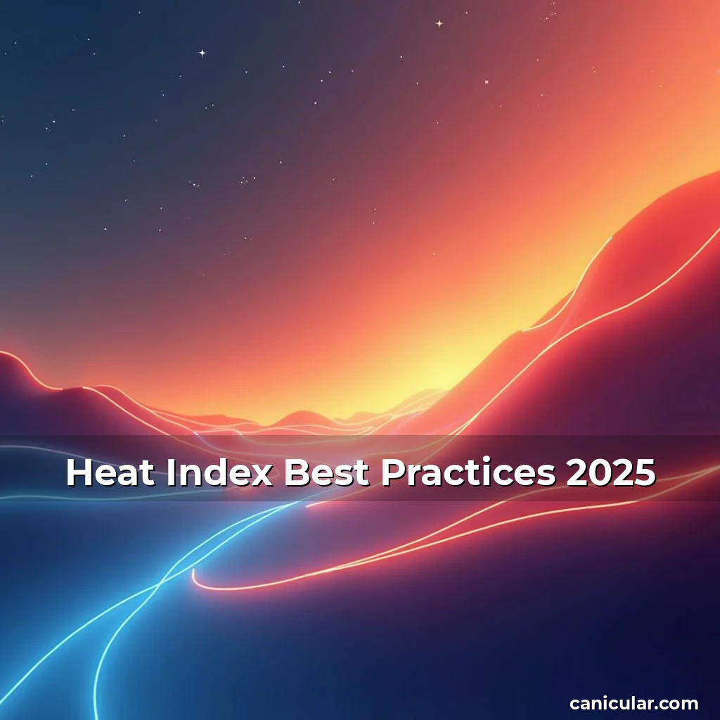 Artistic representation for Heat Index Best Practices 2025