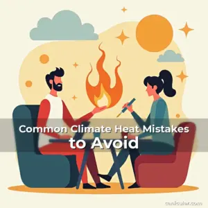 Artistic representation for Common Climate Heat Mistakes to Avoid