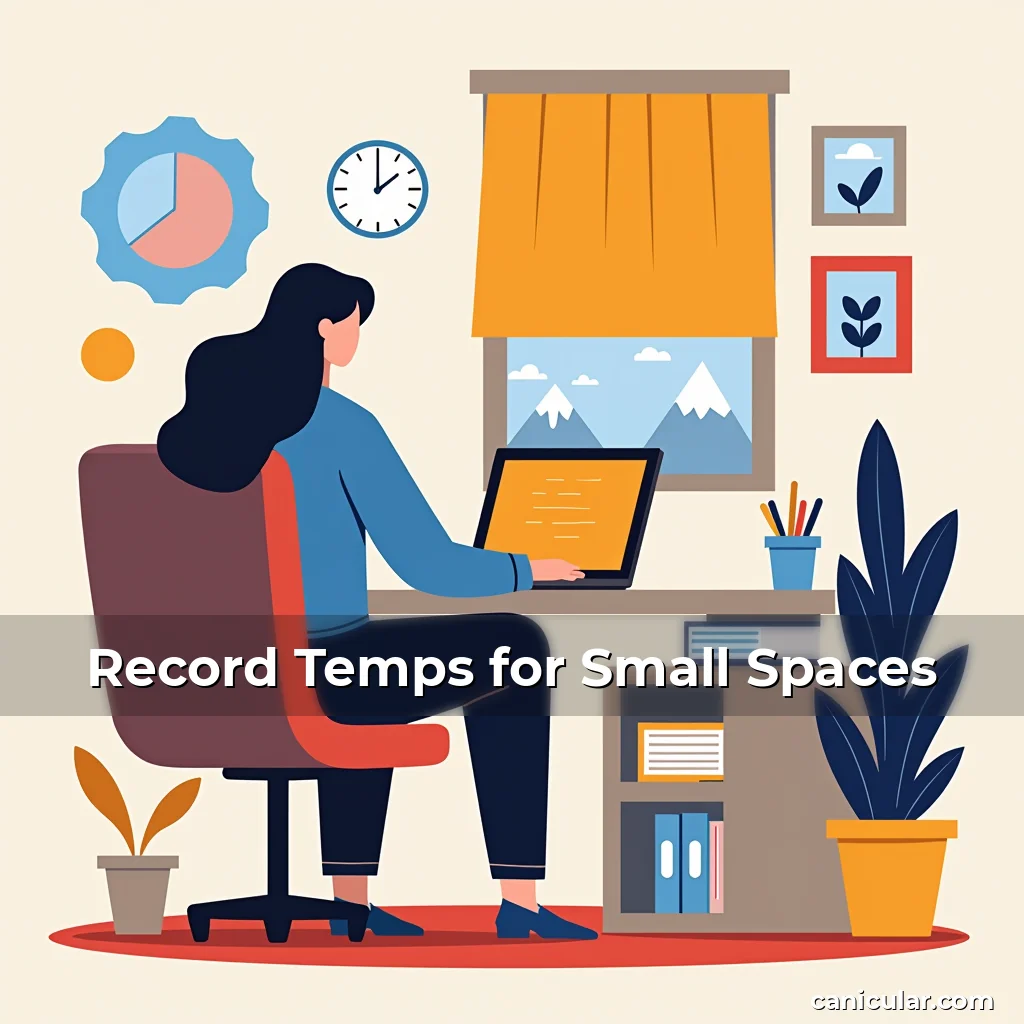Artistic representation for Record Temps for Small Spaces