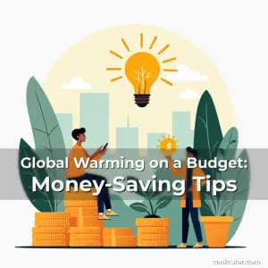 Artistic representation for Global Warming on a Budget: Money-Saving Tips