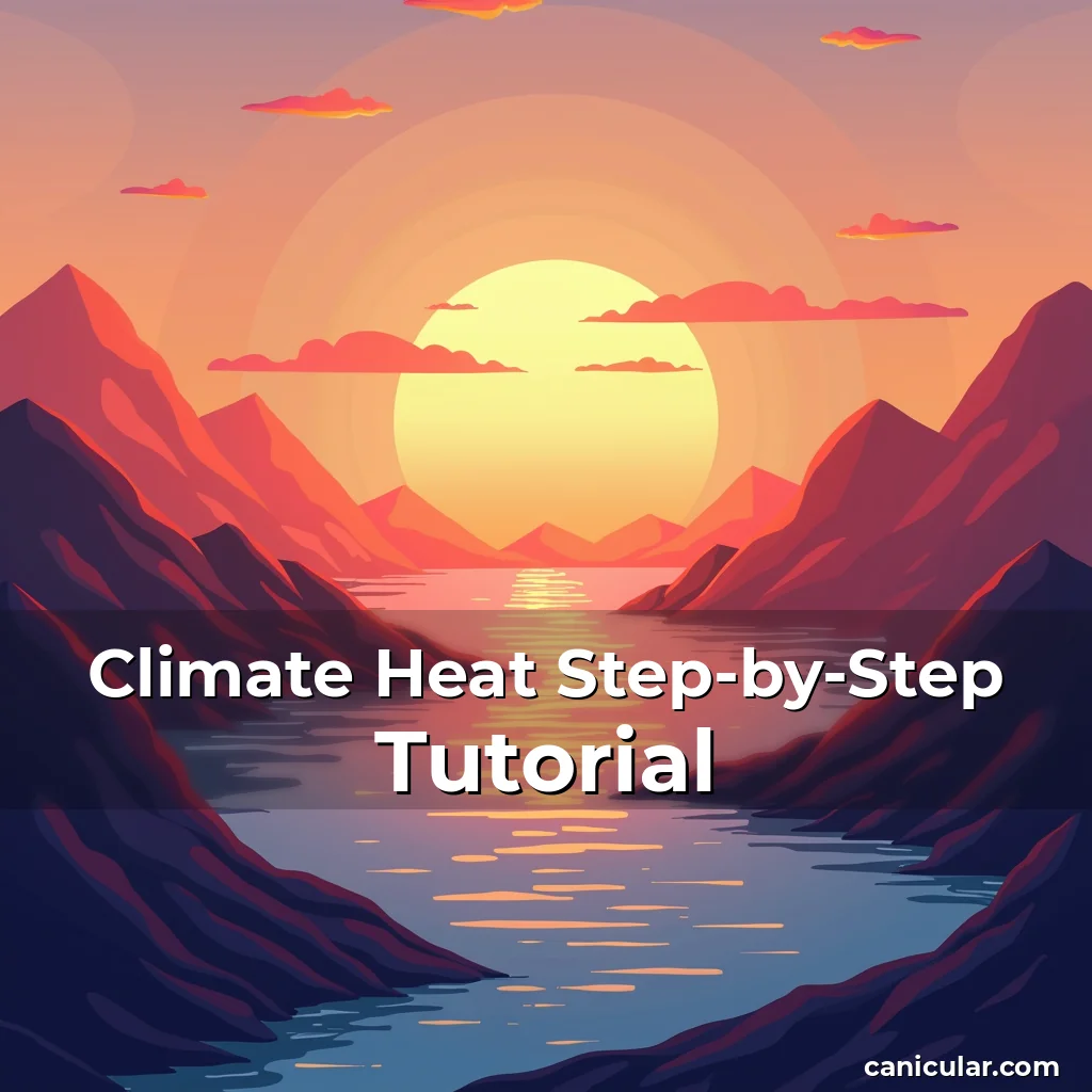Artistic representation for Climate Heat Step-by-Step Tutorial