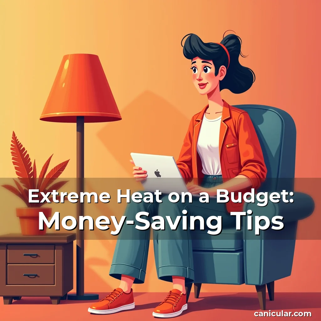 Artistic representation for Extreme Heat on a Budget: Money-Saving Tips