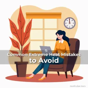 Artistic representation for Common Extreme Heat Mistakes to Avoid