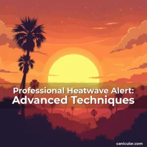 Artistic representation for Professional Heatwave Alert: Advanced Techniques