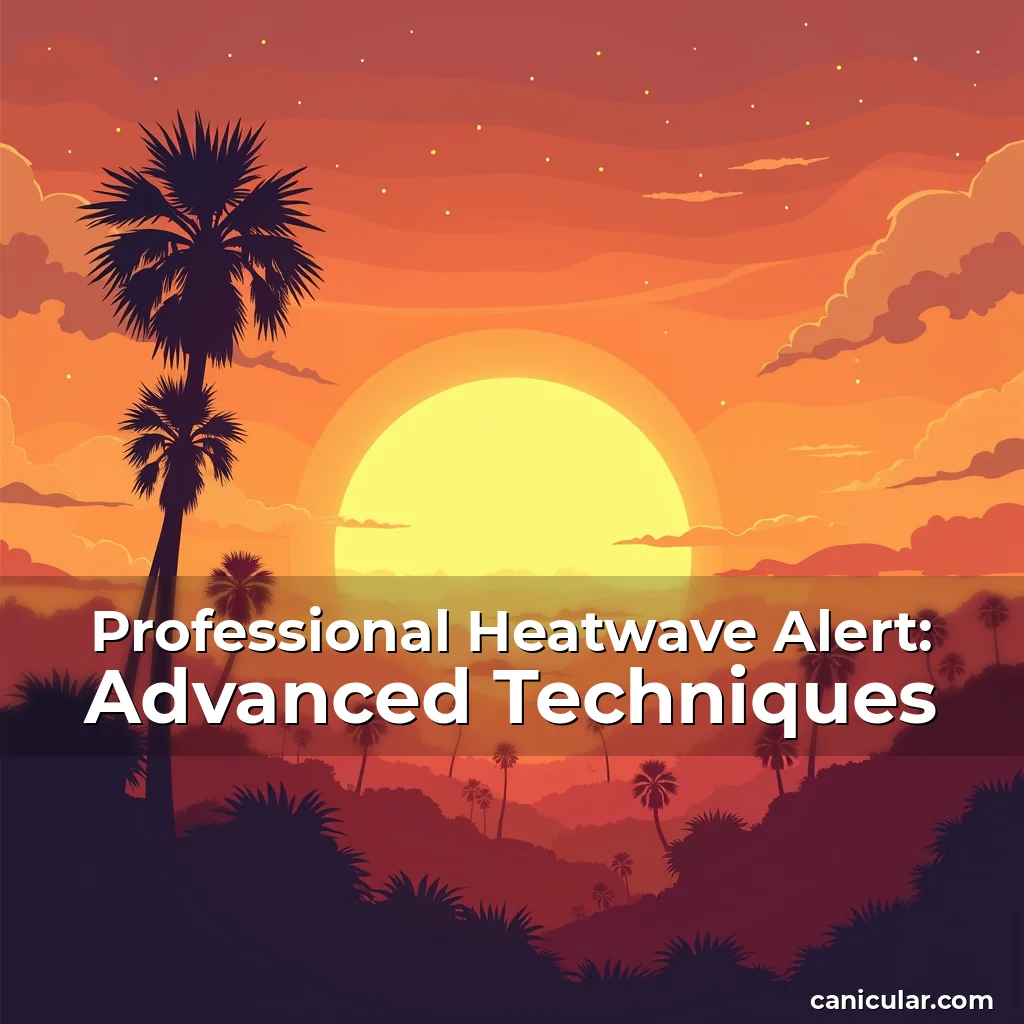 Artistic representation for Professional Heatwave Alert: Advanced Techniques