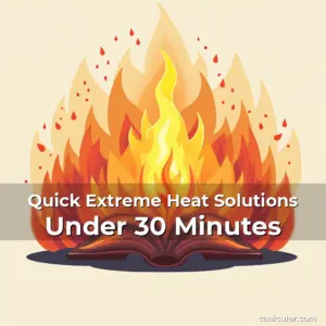 Artistic representation for Quick Extreme Heat Solutions Under 30 Minutes