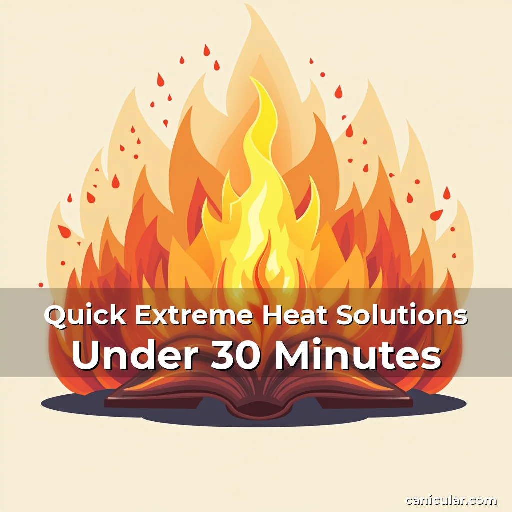 Artistic representation for Quick Extreme Heat Solutions Under 30 Minutes