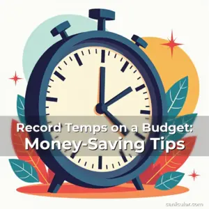 Artistic representation for Record Temps on a Budget: Money-Saving Tips