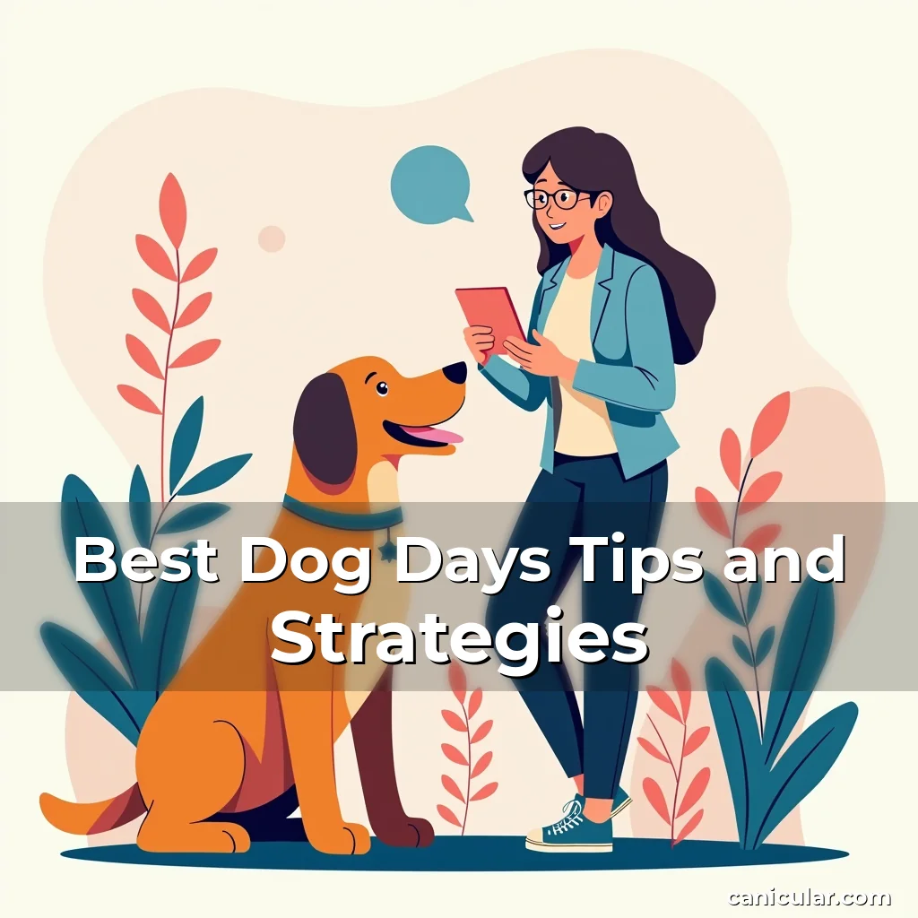 Artistic representation for Best Dog Days Tips and Strategies