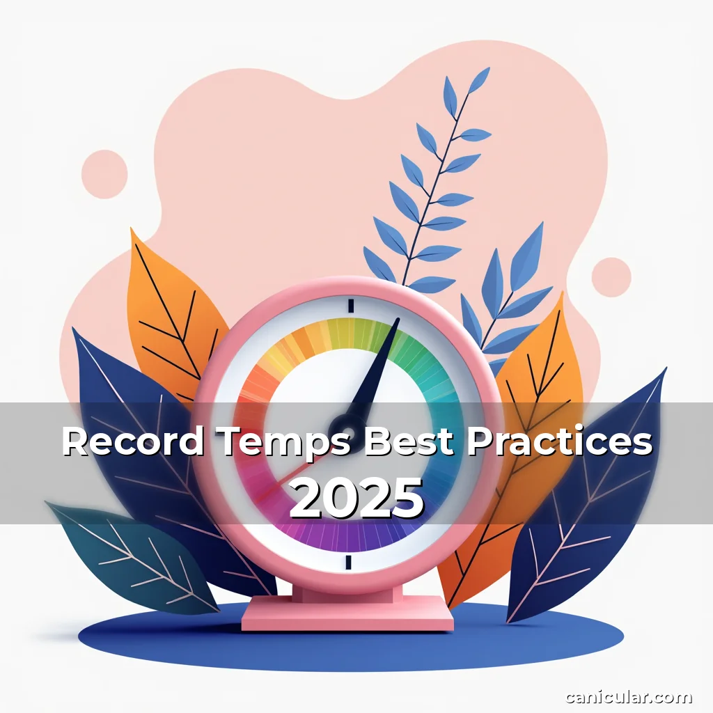 Artistic representation for Record Temps Best Practices 2025