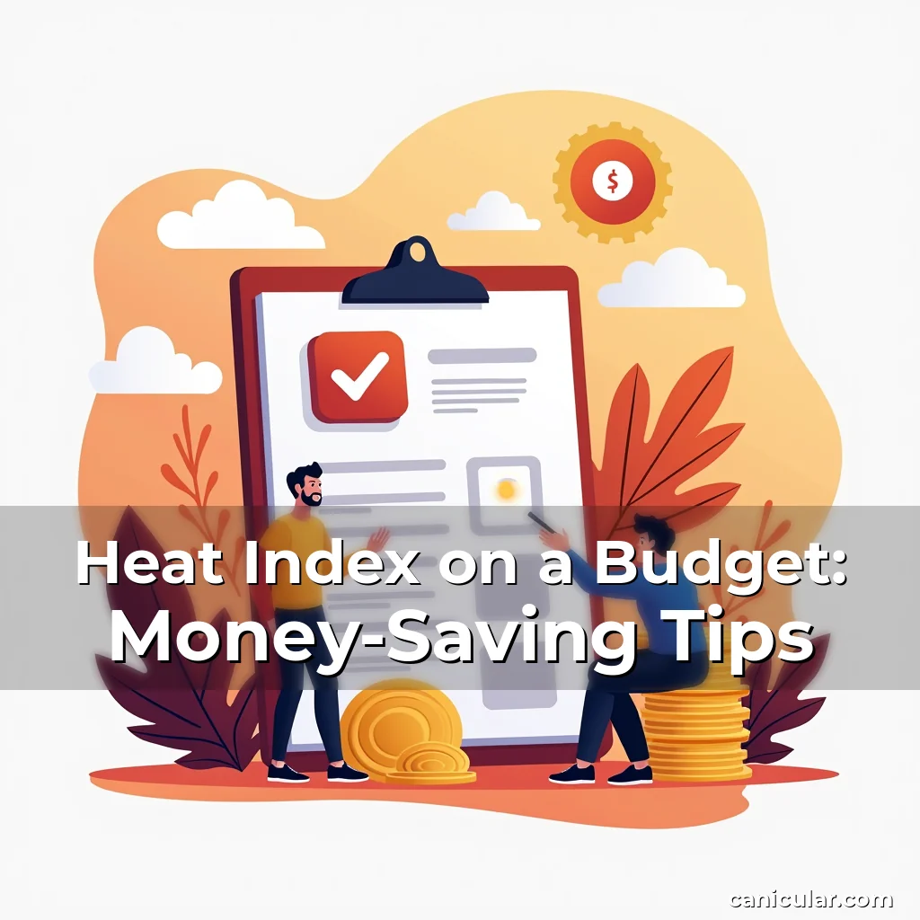 Artistic representation for Heat Index on a Budget: Money-Saving Tips