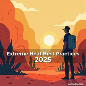 Artistic representation for Extreme Heat Best Practices 2025