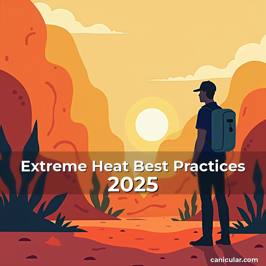 Artistic representation for Extreme Heat Best Practices 2025