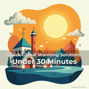 Artistic representation for Quick Global Warming Solutions Under 30 Minutes