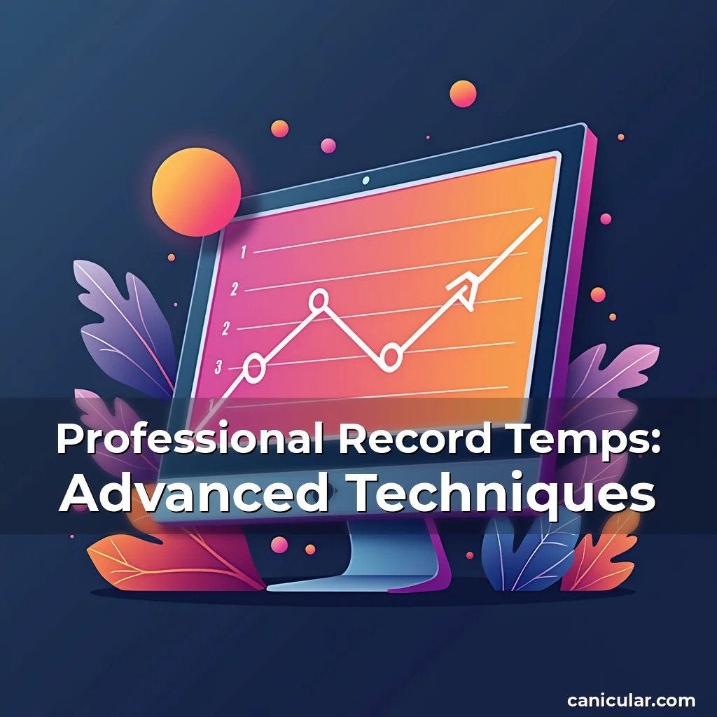 Artistic representation for Professional Record Temps: Advanced Techniques