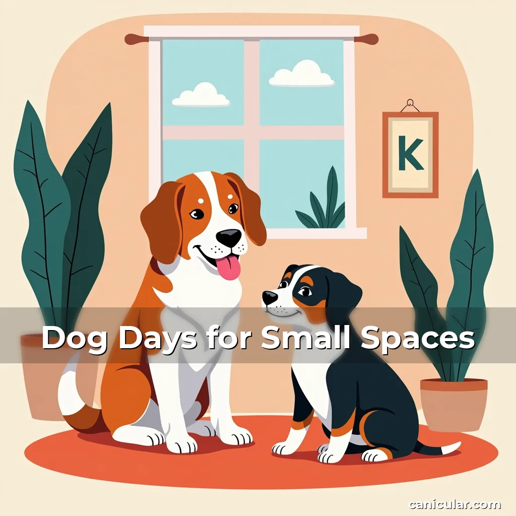 Artistic representation for Dog Days for Small Spaces