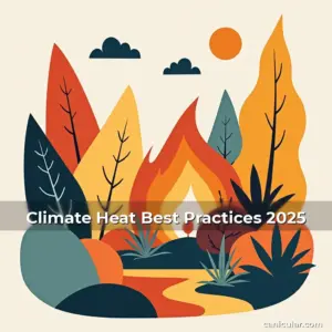 Artistic representation for Climate Heat Best Practices 2025