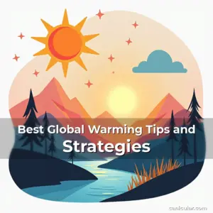 Artistic representation for Best Global Warming Tips and Strategies