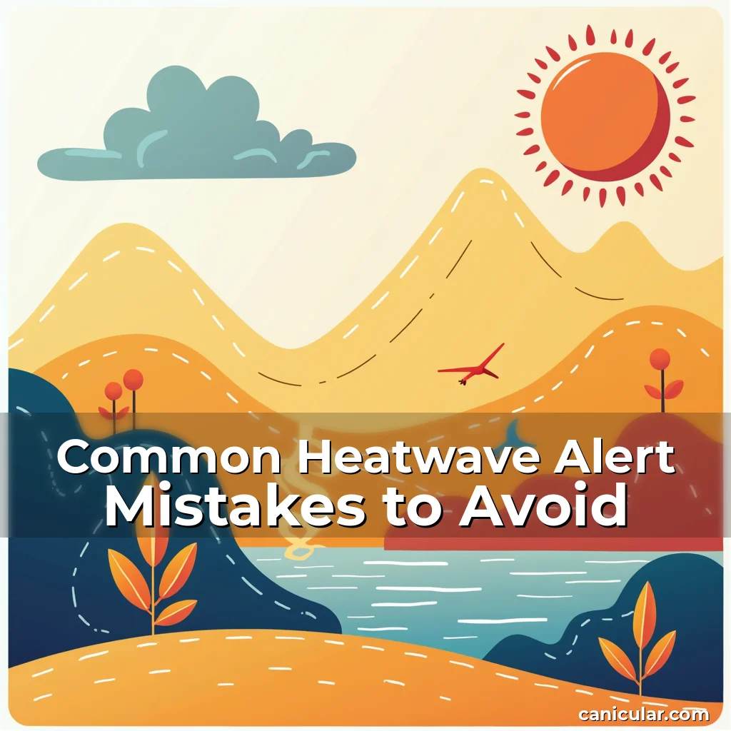 Artistic representation for Common Heatwave Alert Mistakes to Avoid