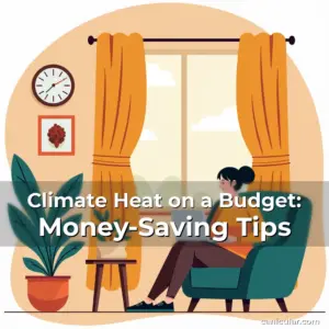 Artistic representation for Climate Heat on a Budget: Money-Saving Tips