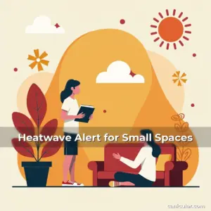 Artistic representation for Heatwave Alert for Small Spaces