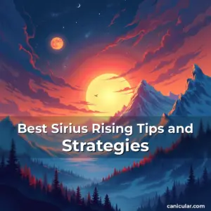 Artistic representation for Best Sirius Rising Tips and Strategies